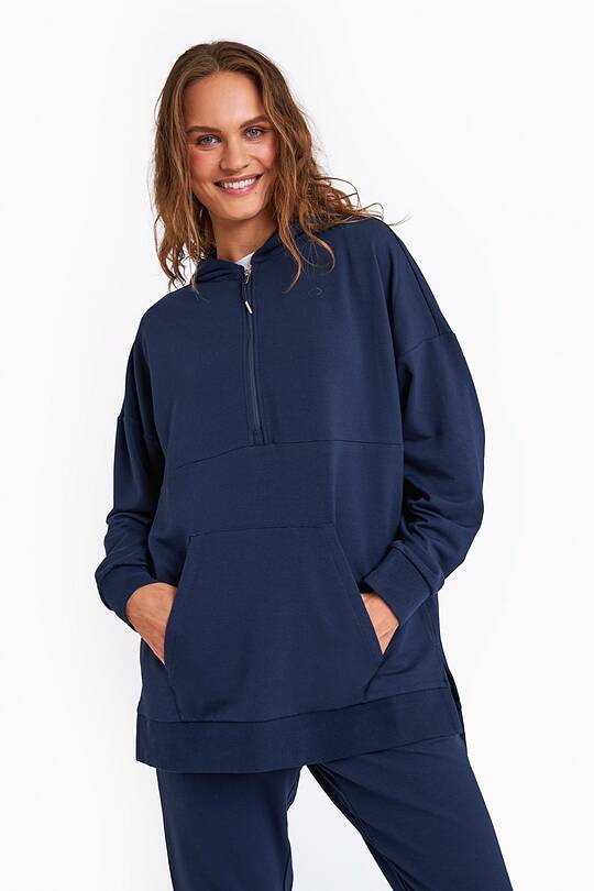 Soft modal half-zip hoodie 1 | Audimas