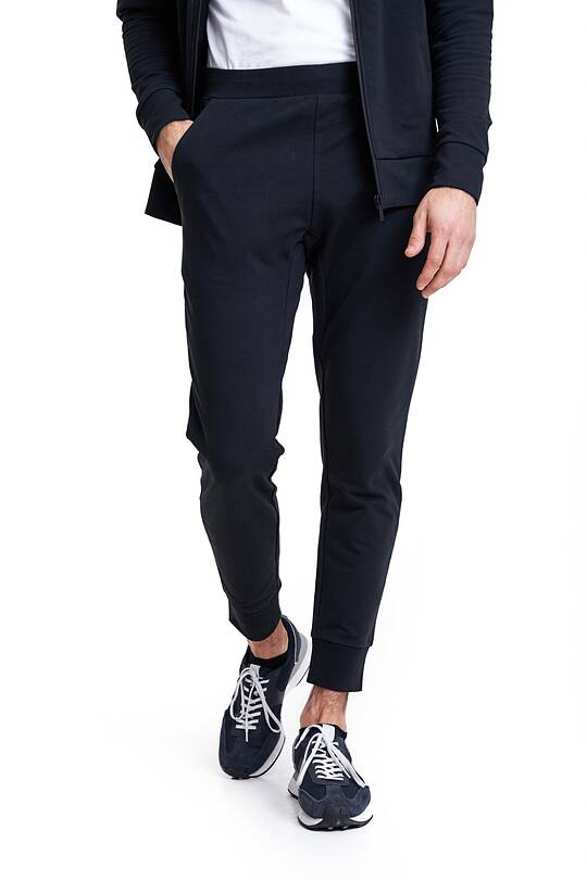 Stretch cotton slim fit sweatpants 2 | Audimas