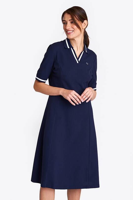 V shape neck midi polo dress 1 | Audimas