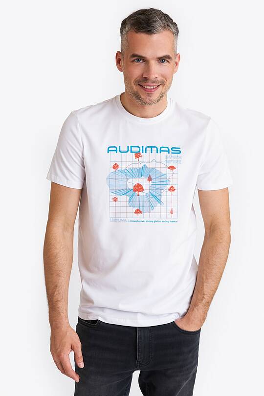 Short sleeves cotton T-shirt Lithuanian forests 1 | Audimas
