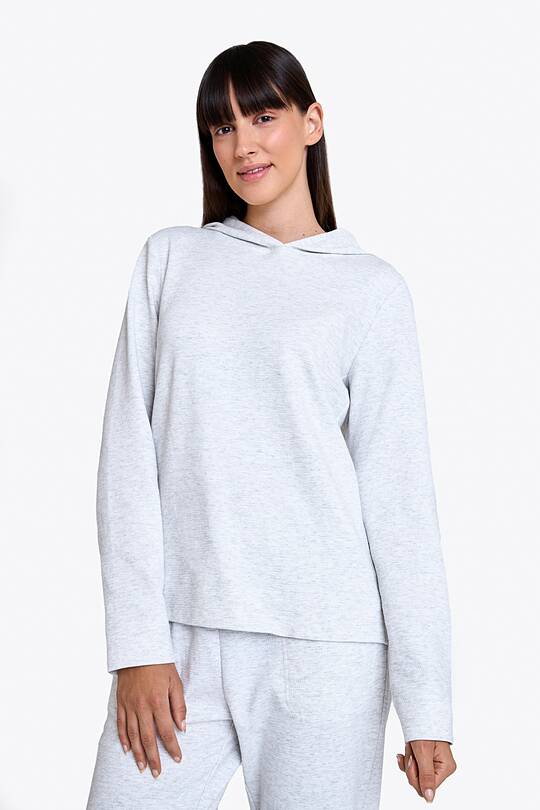 Textured cotton fabric full-zip hoodie 1 | Audimas
