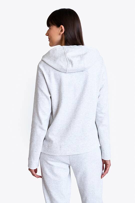 Textured cotton fabric full-zip hoodie 2 | Audimas