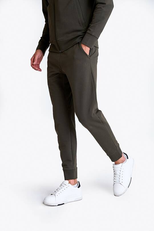 Tapered cotton French terry sweatpants 2 | Audimas