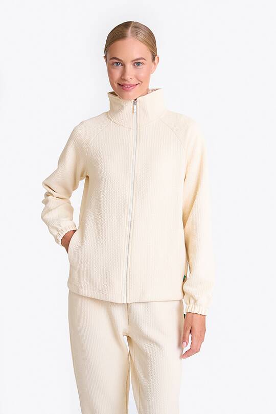 Textured fabric full-zip sweatshirt 1 | Audimas