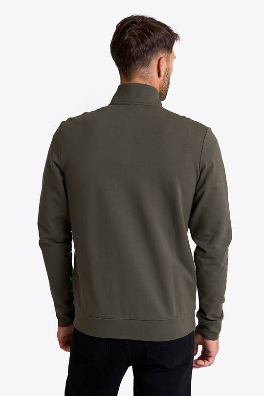 Cotton French terry full-zip sweatshirt 2 | Audimas