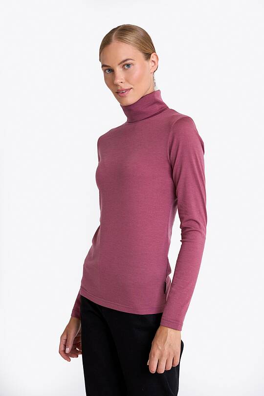 Light merino wool roll neck top 1 | Audimas