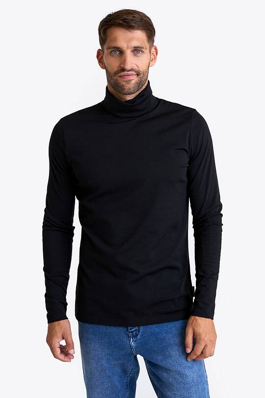 Light merino wool roll neck top 1 | Audimas