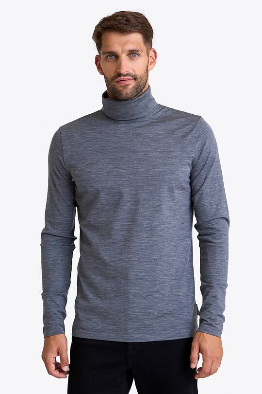 Light merino wool roll neck top 1 | Audimas