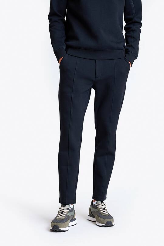 Cotton pique straight fit sweatpants 2 | Audimas