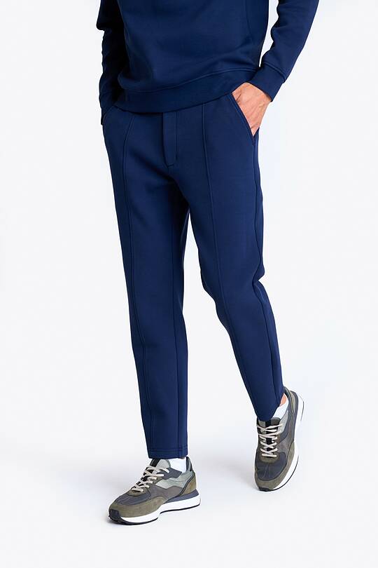 Cotton pique straight fit sweatpants 2 | Audimas