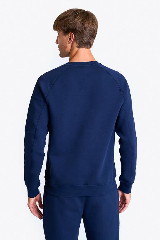 Cotton pique crewneck sweathsirt 2 | Audimas