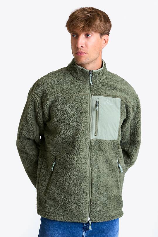 Oversized full-zip sherpa fleece jacket 2 | Audimas