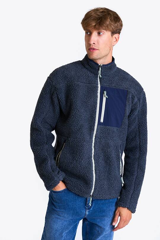 Oversized full-zip sherpa fleece jacket 1 | Audimas