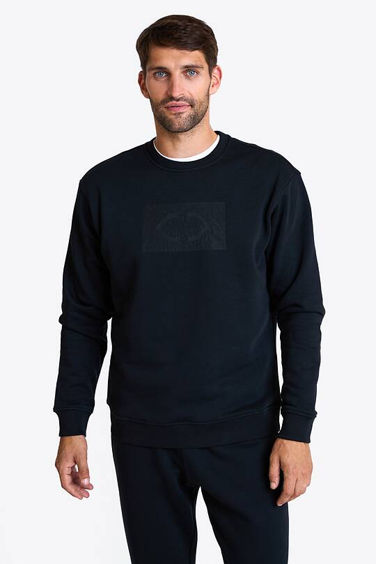 Cotton fleece crewneck sweatshirt 1 | Audimas