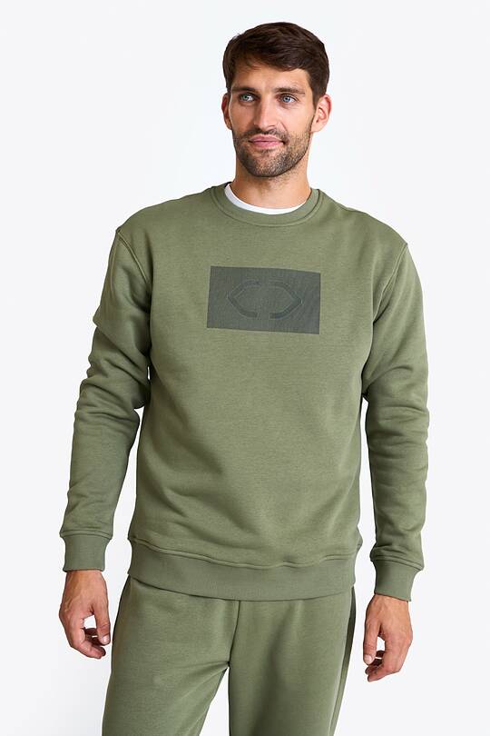 Cotton fleece crewneck sweatshirt 1 | Audimas