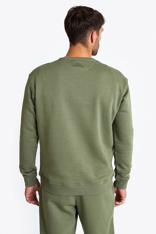 Cotton fleece crewneck sweatshirt 2 | Audimas