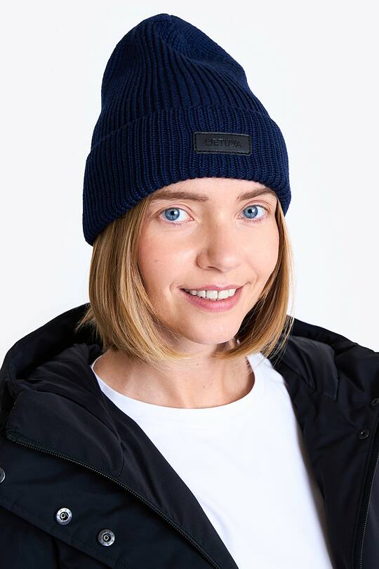 National collection knitted merino wool hat 1 | Audimas