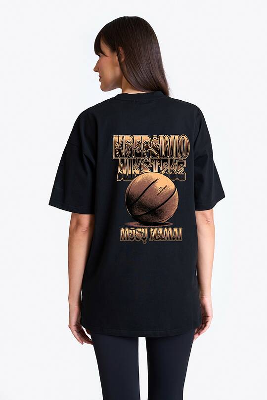 Short sleeves cotton T-shirt Basketball court 2 | Audimas