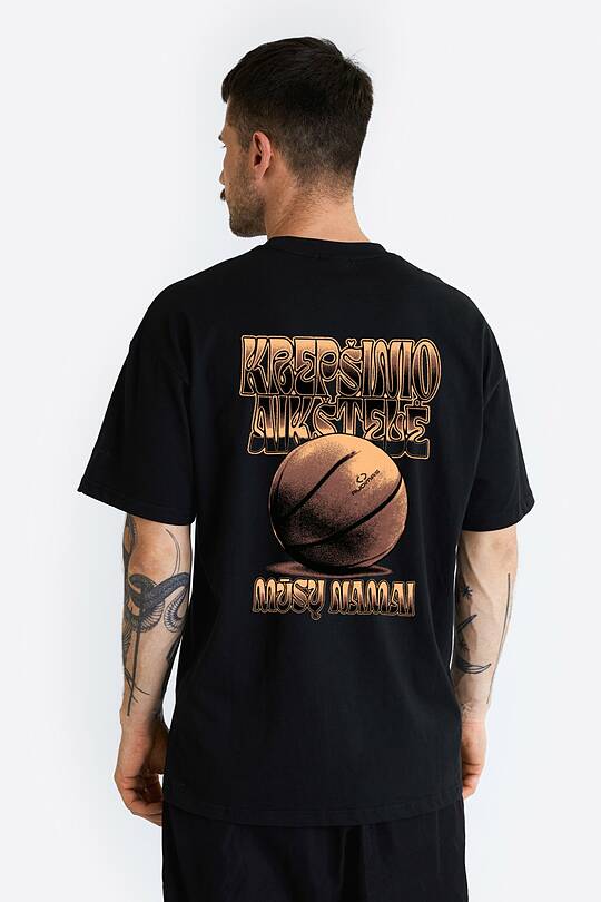 Short sleeves cotton T-shirt Basketball court 1 | Audimas