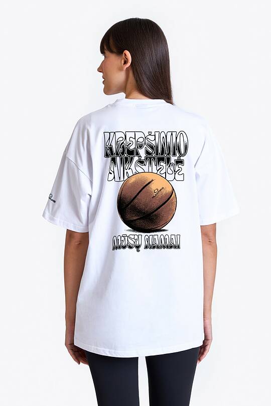 Short sleeves cotton T-shirt Basketball court 1 | Audimas