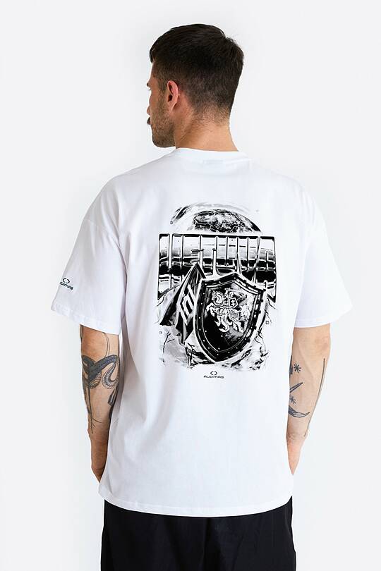 Short sleeves cotton T-shirt  The power of basketball 1 | Audimas