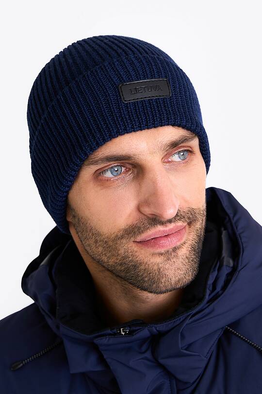 National collection knitted merino wool hat 2 | Audimas