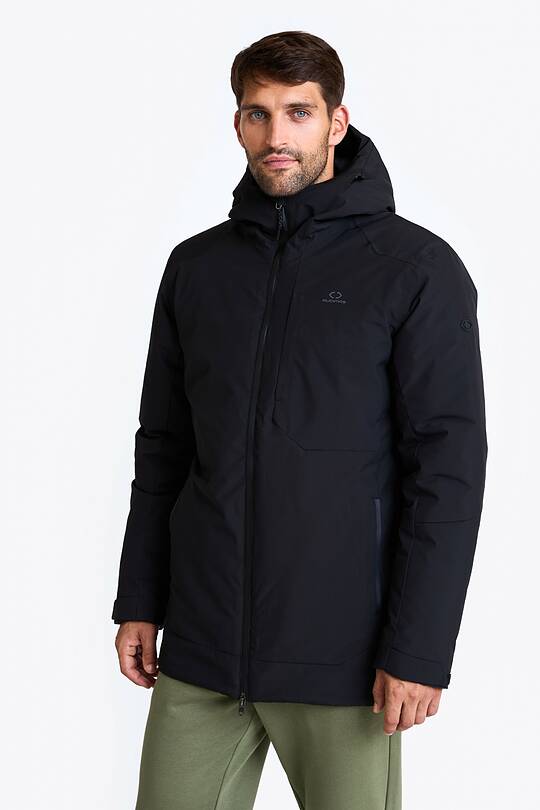 Elongated jacket with membrane and synthetic insulation 1 | Audimas