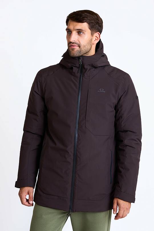 Elongated jacket with membrane and synthetic insulation 1 | Audimas