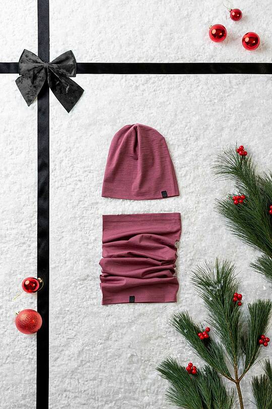 Merino wool hat and neck cuff set 1 | Audimas