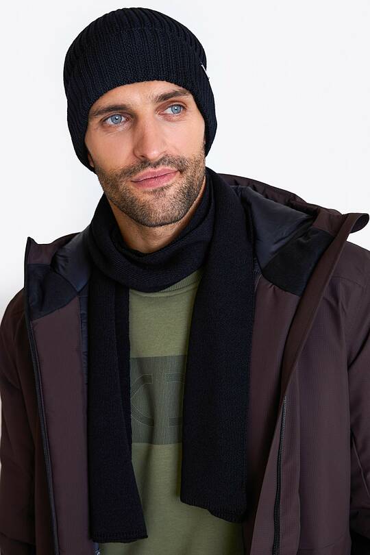 Knitted merino wool hat and scarf set 2 | Audimas