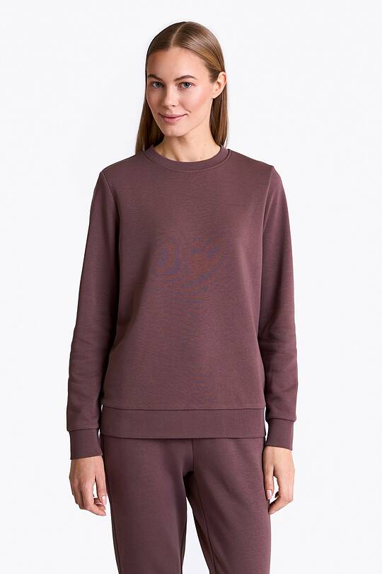 Cotton French terry crewneck sweatshirt 1 | Audimas