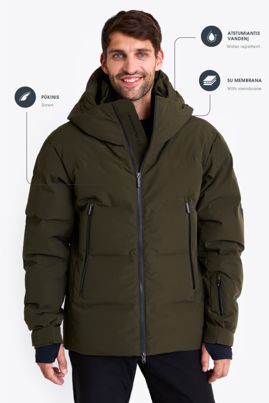 Universal down ski jacket with membrane 1 | Audimas