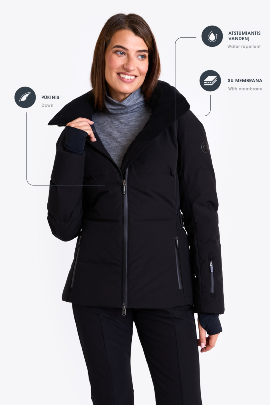 Universal down ski jacket with membrane 1 | Audimas