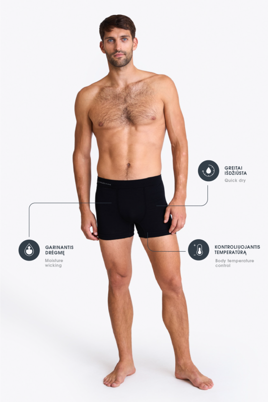 Seamless merino boxers 1 | Audimas