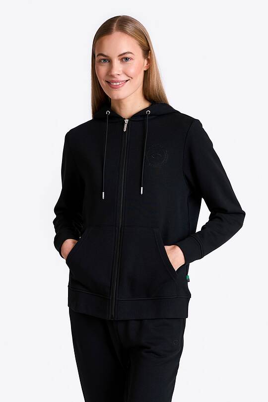 Cotton French terry full-zip hoodie with Modal 1 | Audimas