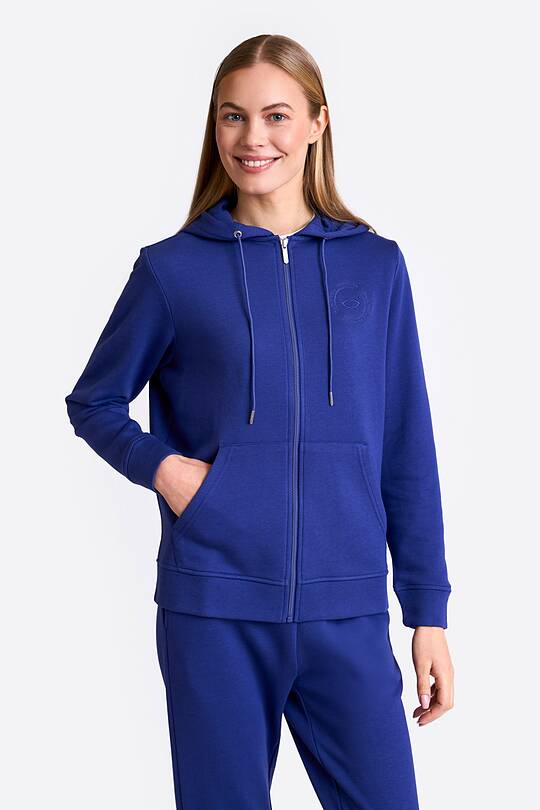 Cotton French terry full-zip hoodie with Modal 1 | Audimas