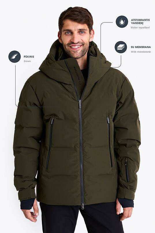 Universal down ski jacket with membrane 1 | Audimas