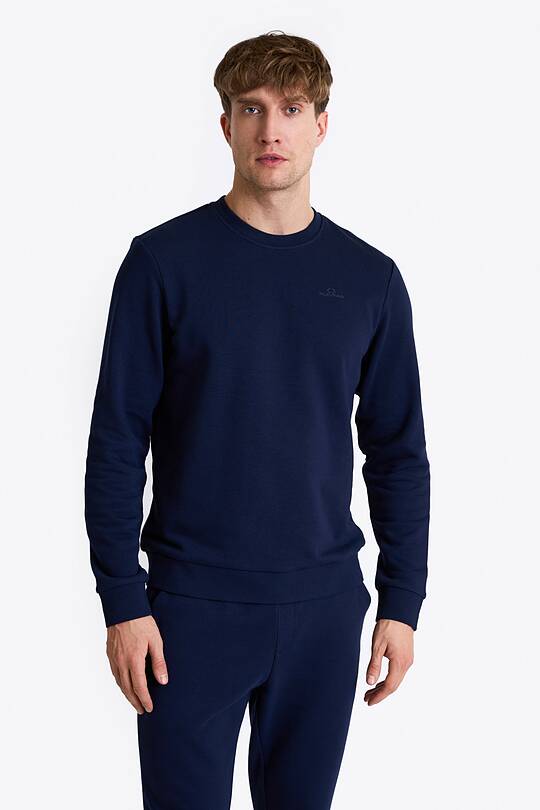 Cotton French terry crewneck sweatshirt 1 | Audimas