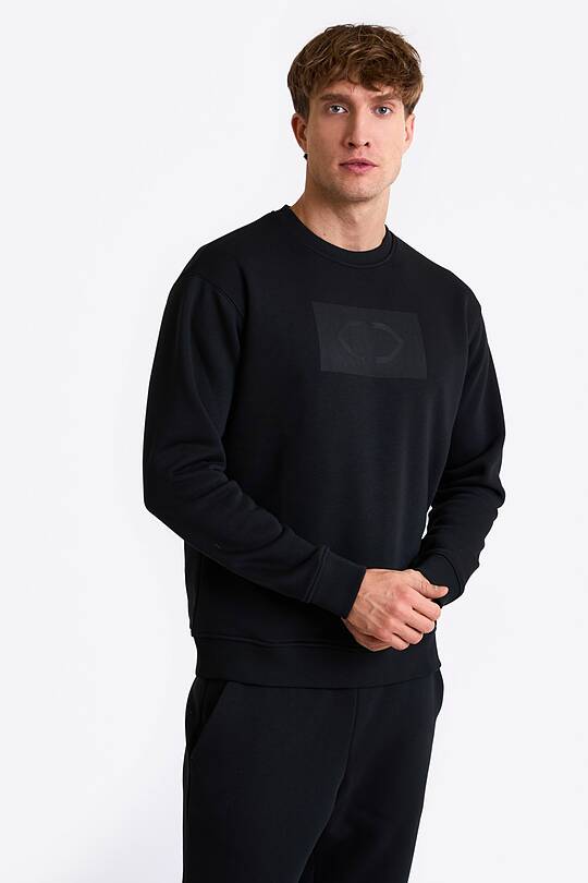 Cotton fleece crewneck sweatshirt 1 | Audimas