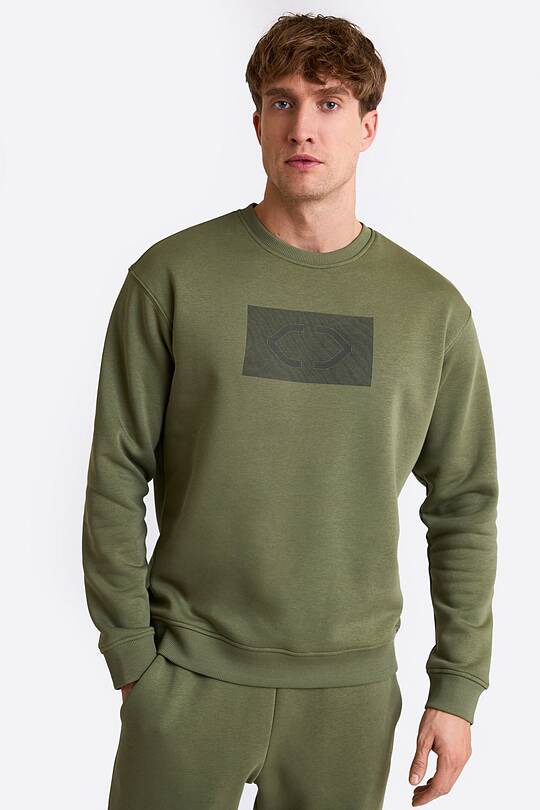 Cotton fleece crewneck sweatshirt 1 | Audimas