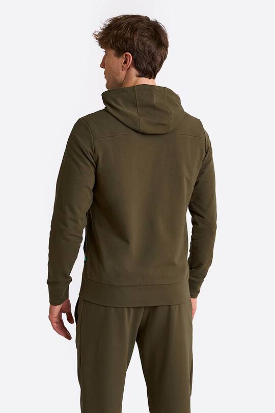 Cotton French terry full-zip hoodie 2 | Audimas