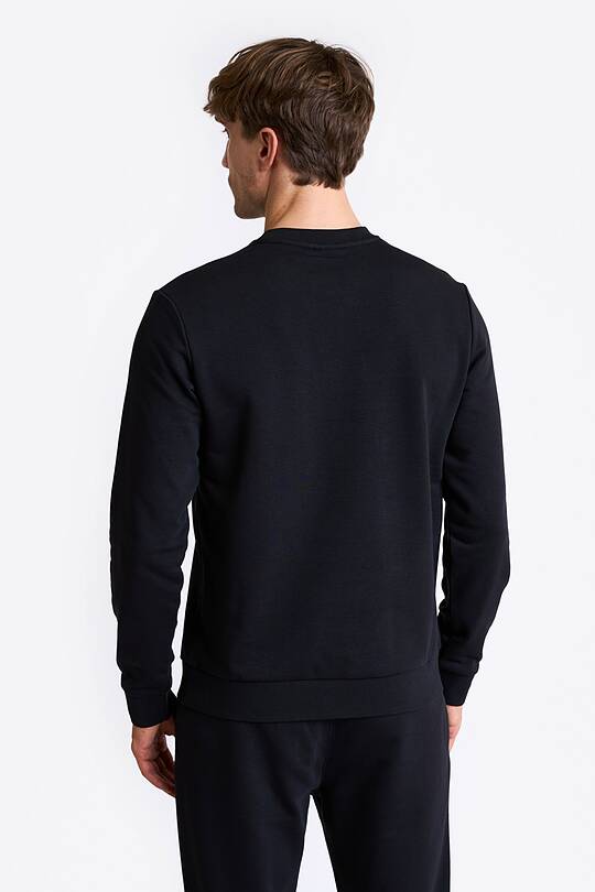 Cotton French terry crewneck sweatshirt 2 | Audimas