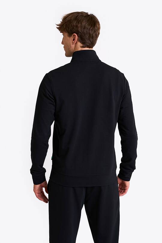 Organic cotton French terry full-zip sweatshirt 2 | Audimas