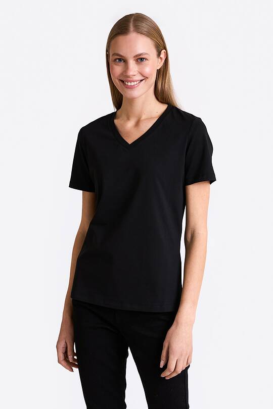 V-neck cotton T-shirt 1 | Audimas