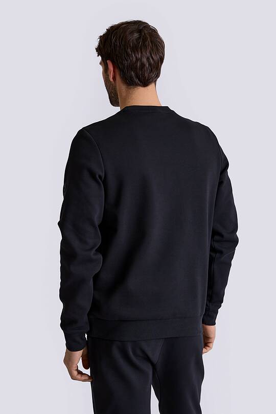 Cotton pique crewneck sweathsirt 2 | Audimas