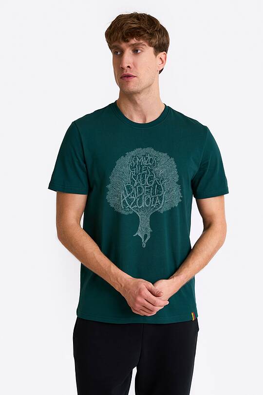 Short sleeves cotton T-shirt the strenght of centuries 1 | Audimas