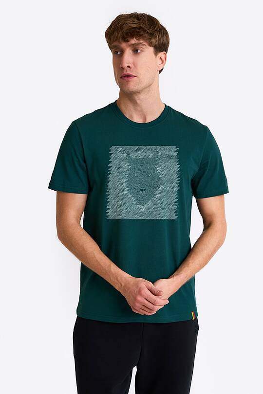 Short sleeves cotton T-shirt the eyes of the forest 1 | Audimas