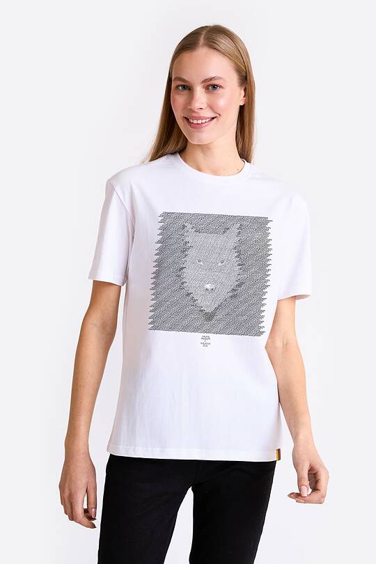 Short sleeves cotton T-shirt the eye of the forest 1 | Audimas