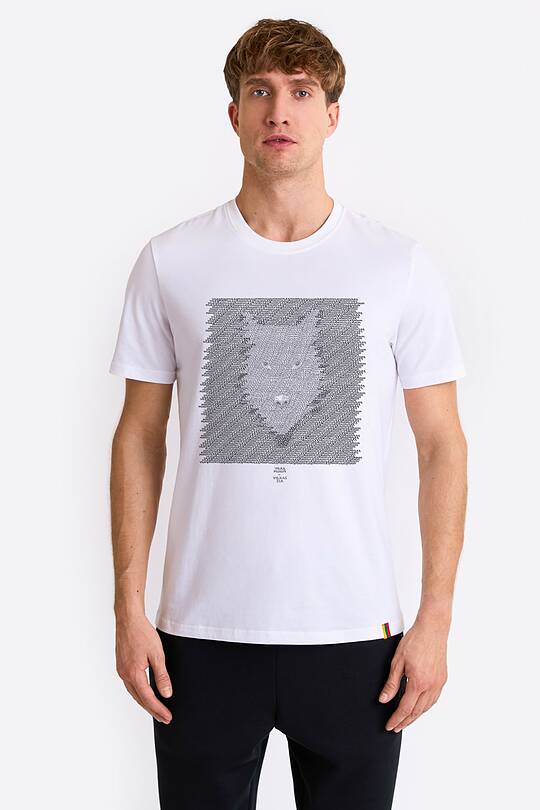 Short sleeves cotton T-shirt the eyes of the forest 1 | Audimas