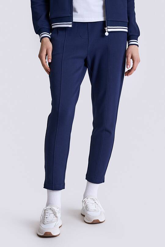 Cotton pique tapered fit sweatpants 2 | Audimas